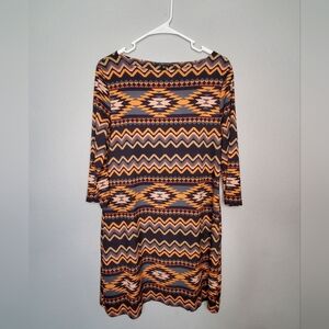 Lbisse Southwest Print Dress Size L